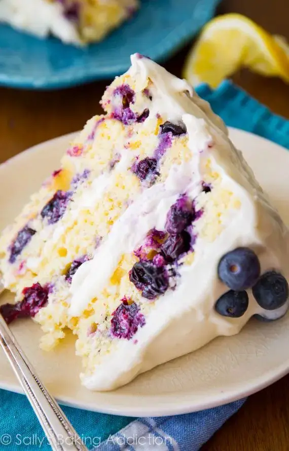 Lemon Blueberry Layer Cake from Sally’s Baking Addiction