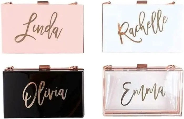 Personalized Bridesmaid Clutch