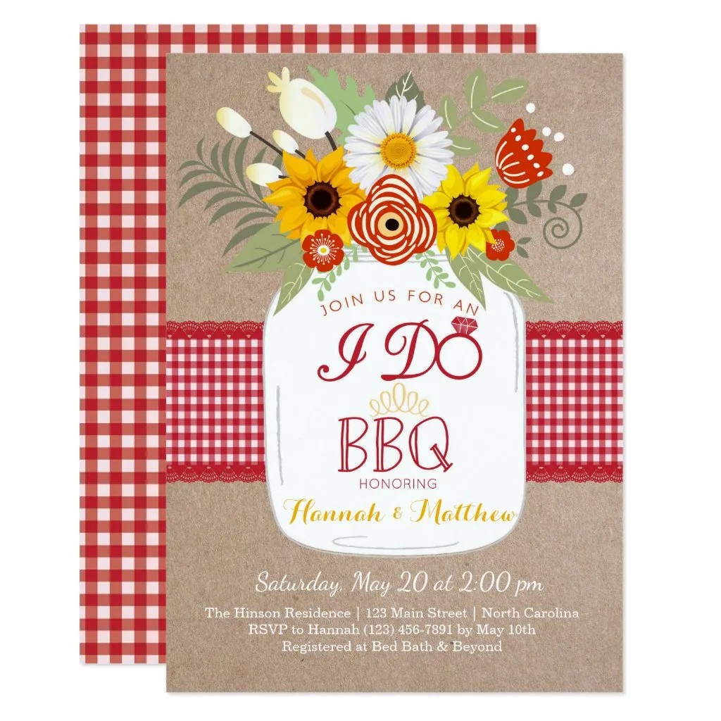 Barbeque Bridal Shower Themes for Summer