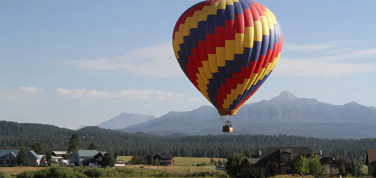 Take a hot air balloon ride