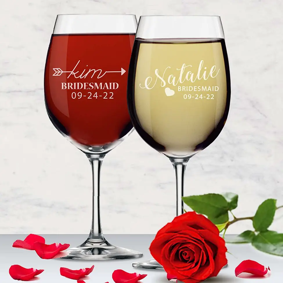 Engraved Wine Glasses