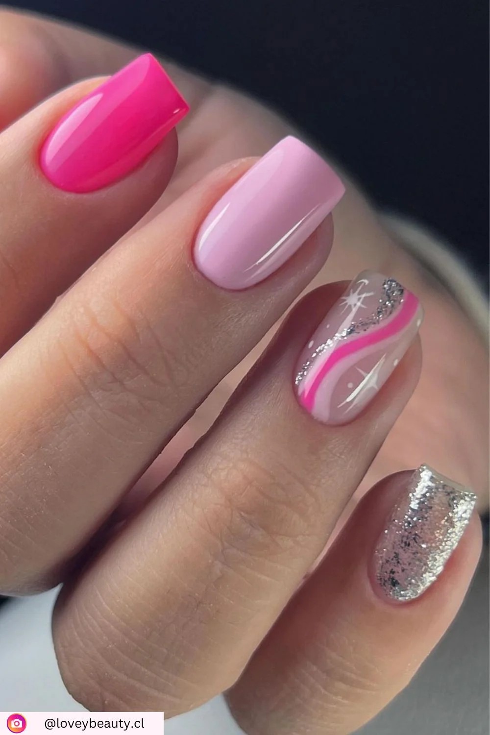 Pink Ombre Glitz