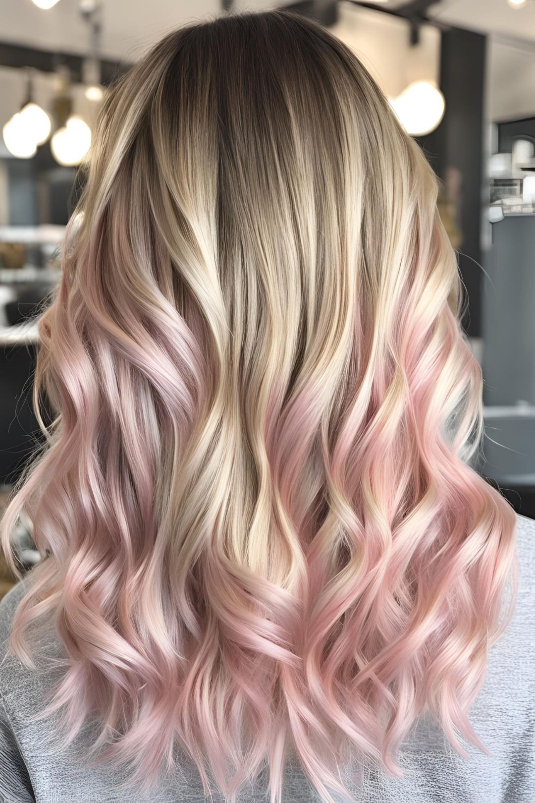 Blonde to Pink Balayage