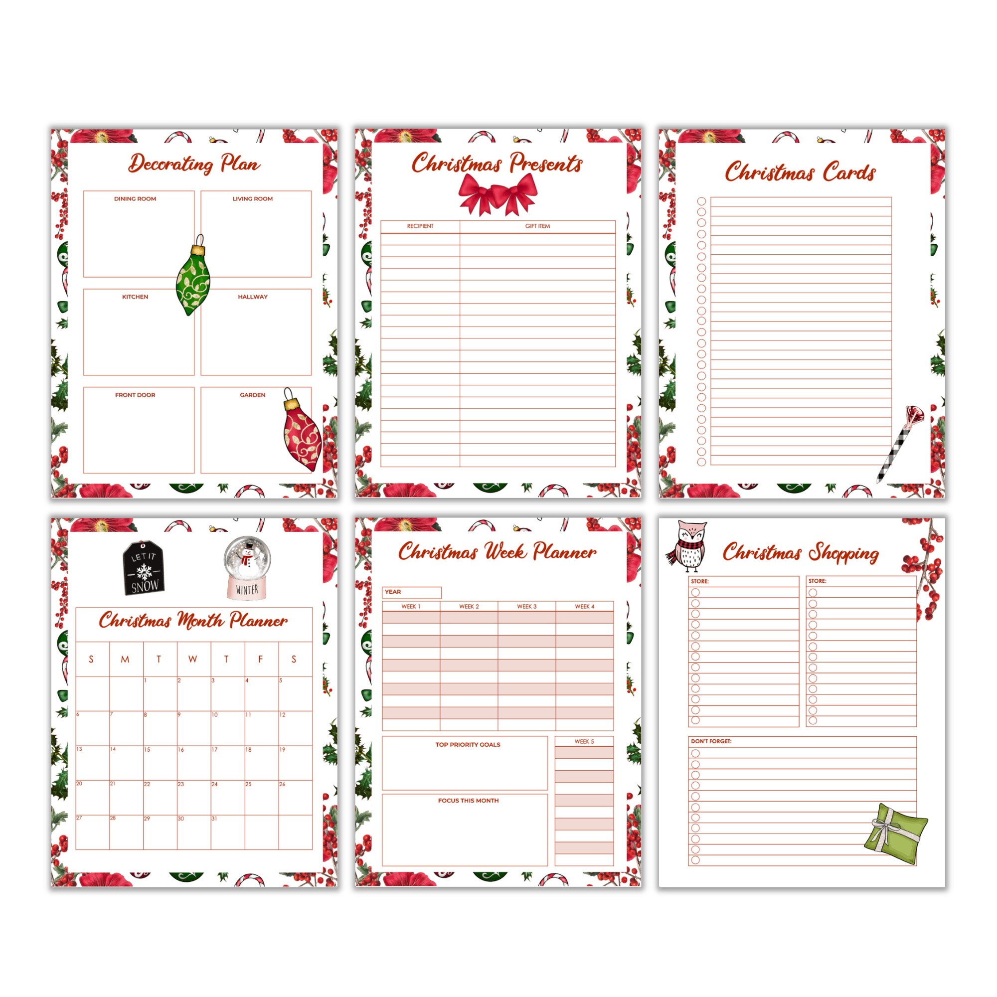 What Do I Get in my Christmas Planner?