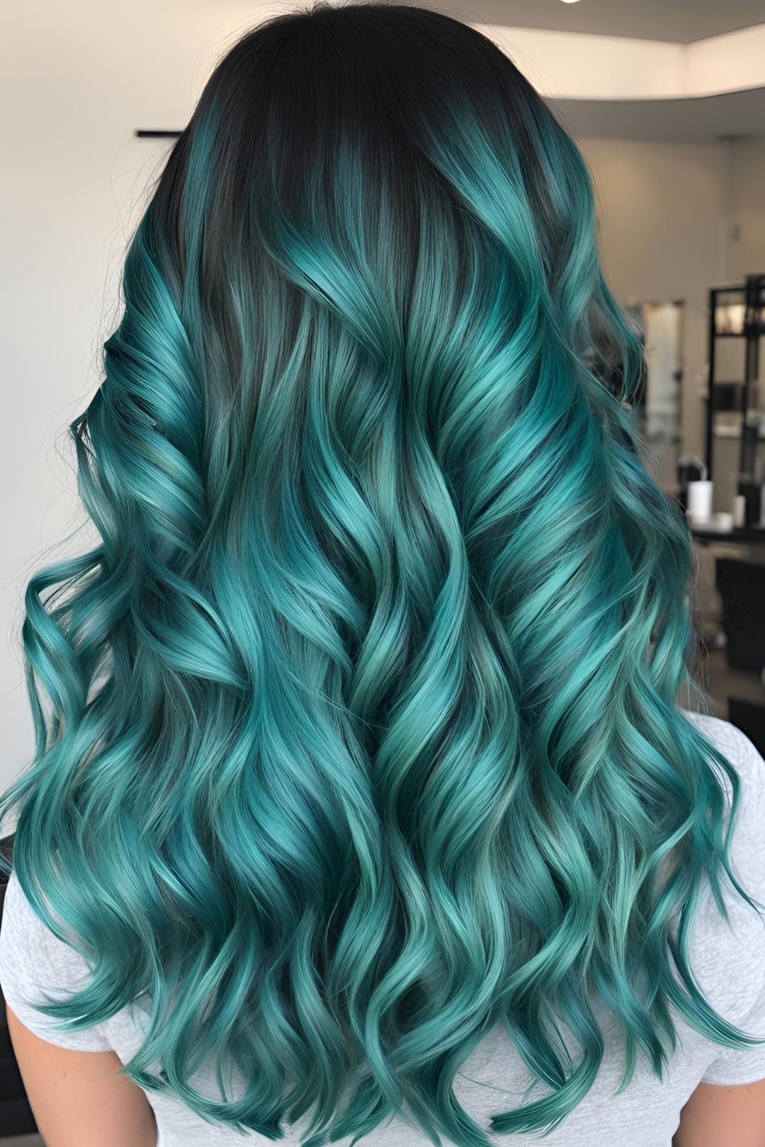 Turquoise Balayage