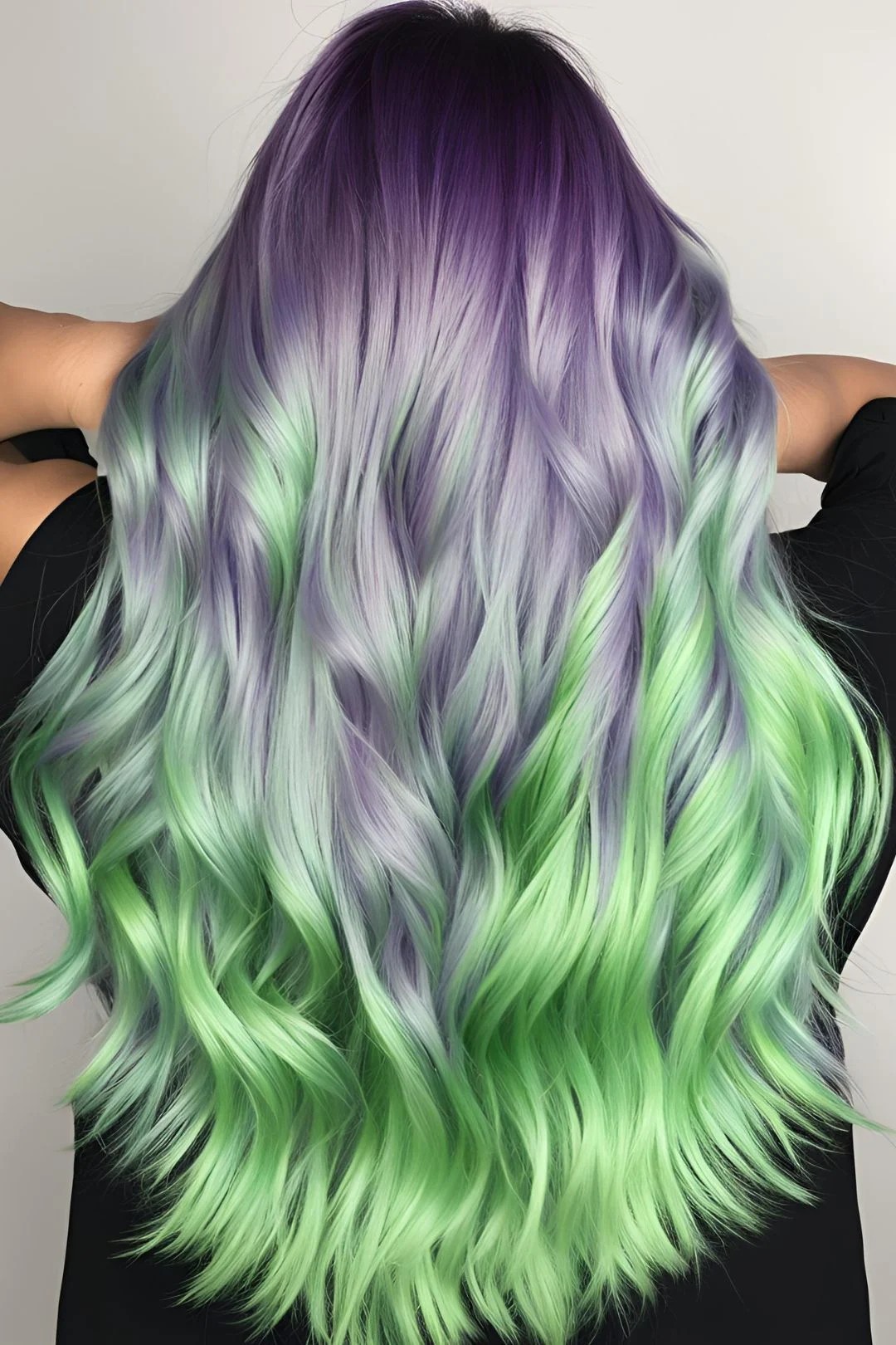 Purple and Green Balayage