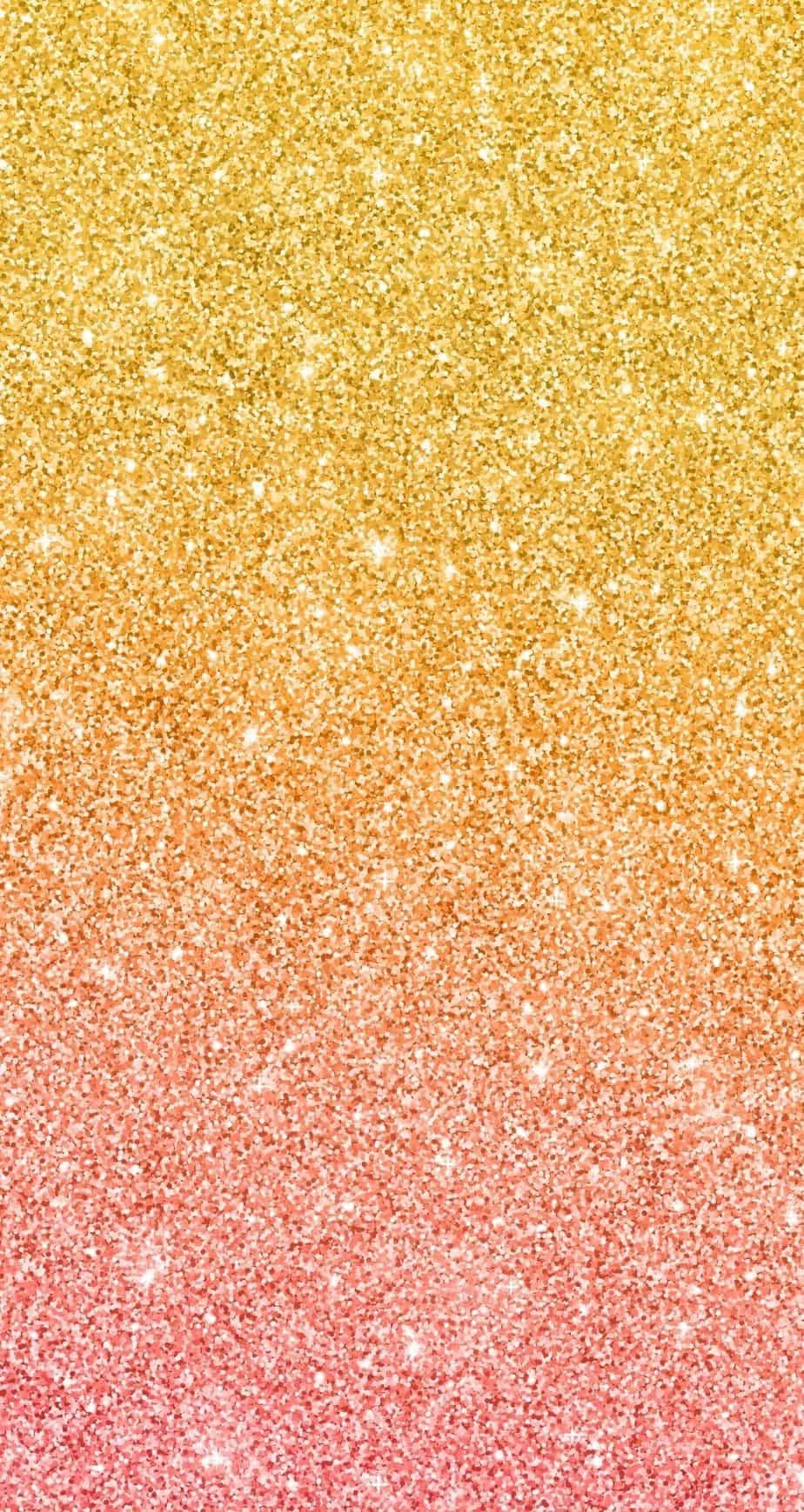 Cute Gold Glitter Wallpaper