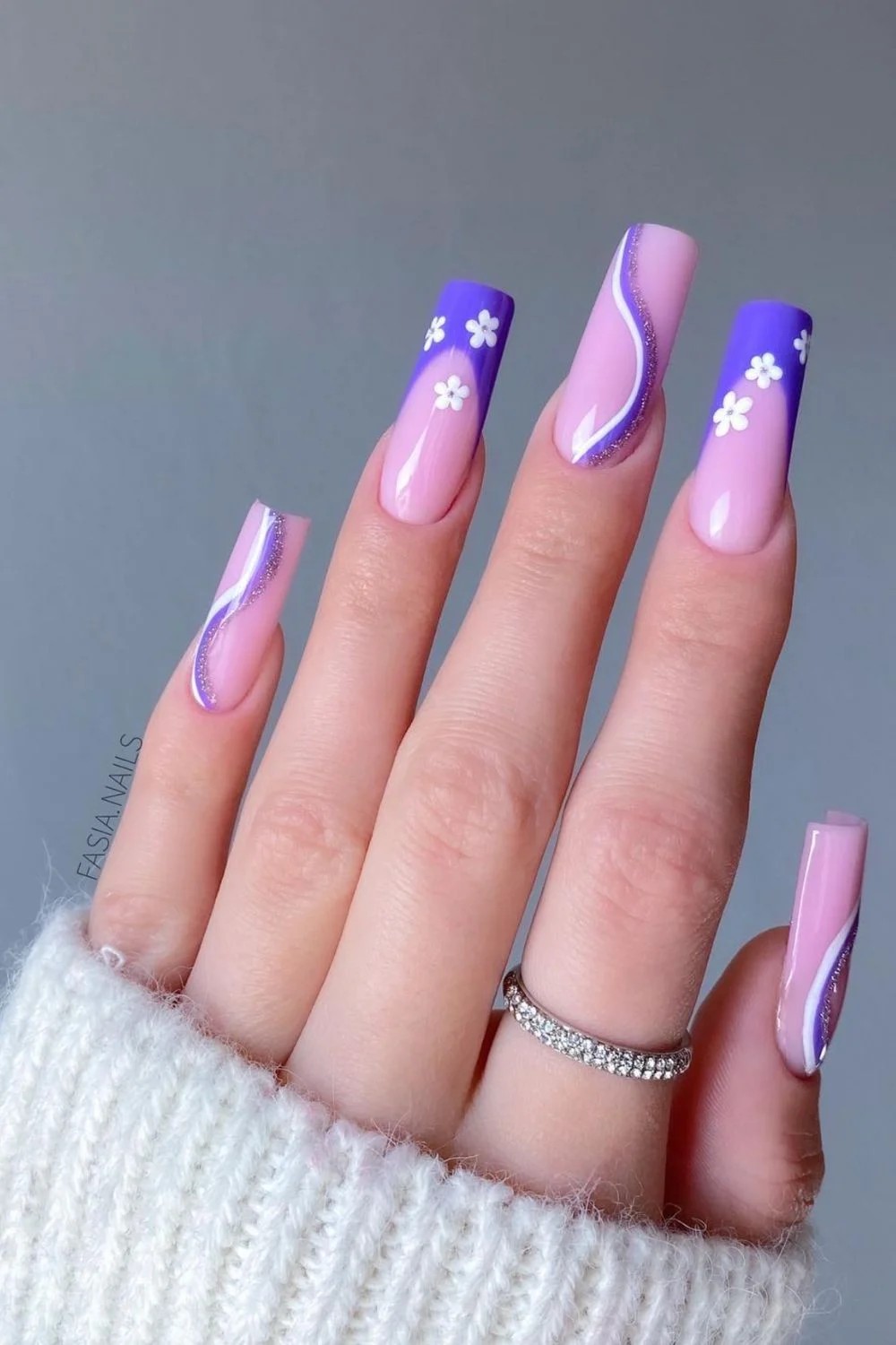 Pink and Purple Floral Fusion