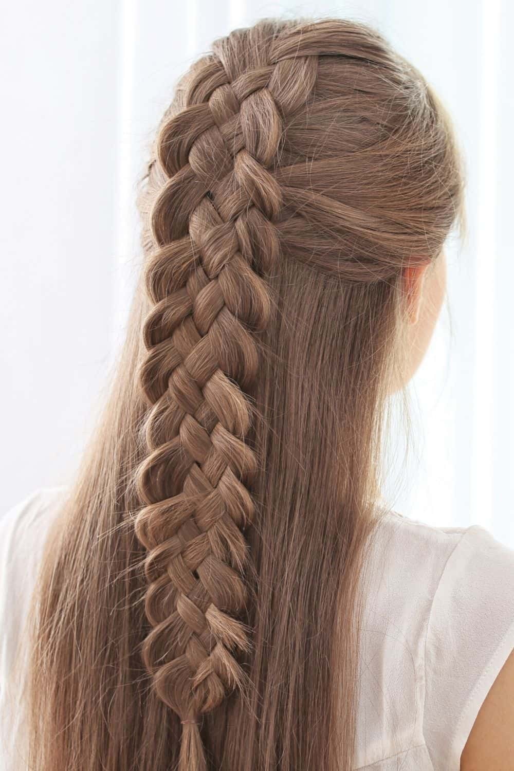 Half up with a Double Braid