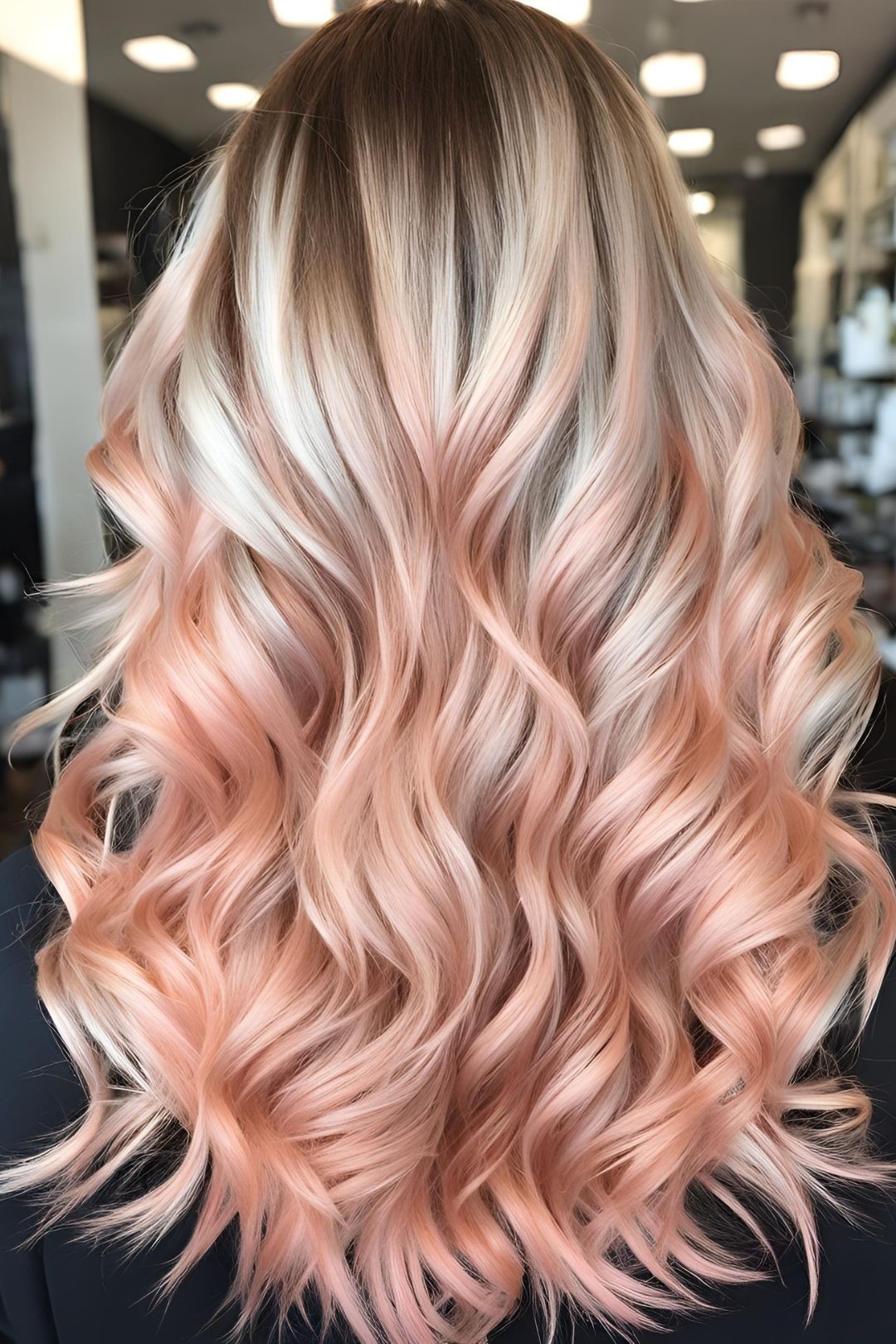 Rose Gold and Peach Hair