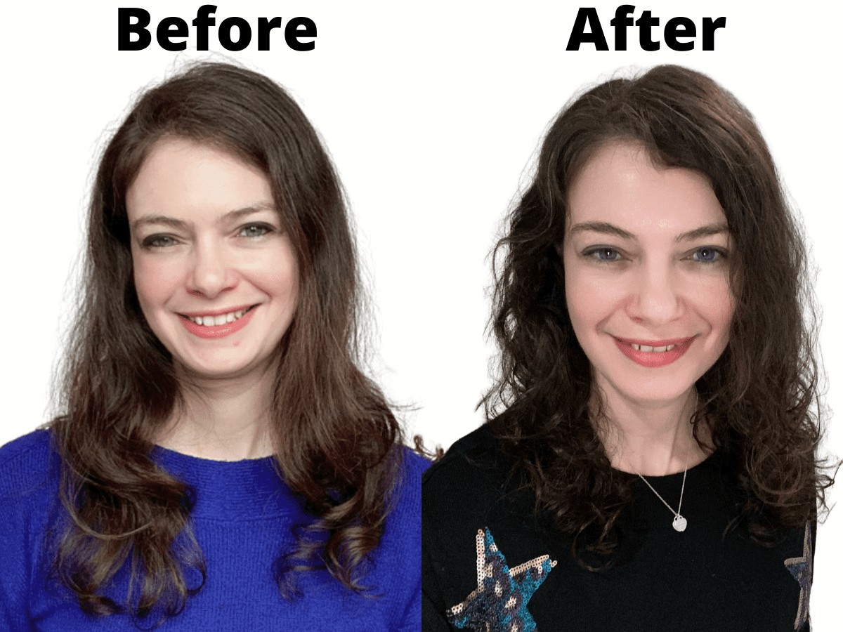 Styling Thin Curly Hair: Before and After