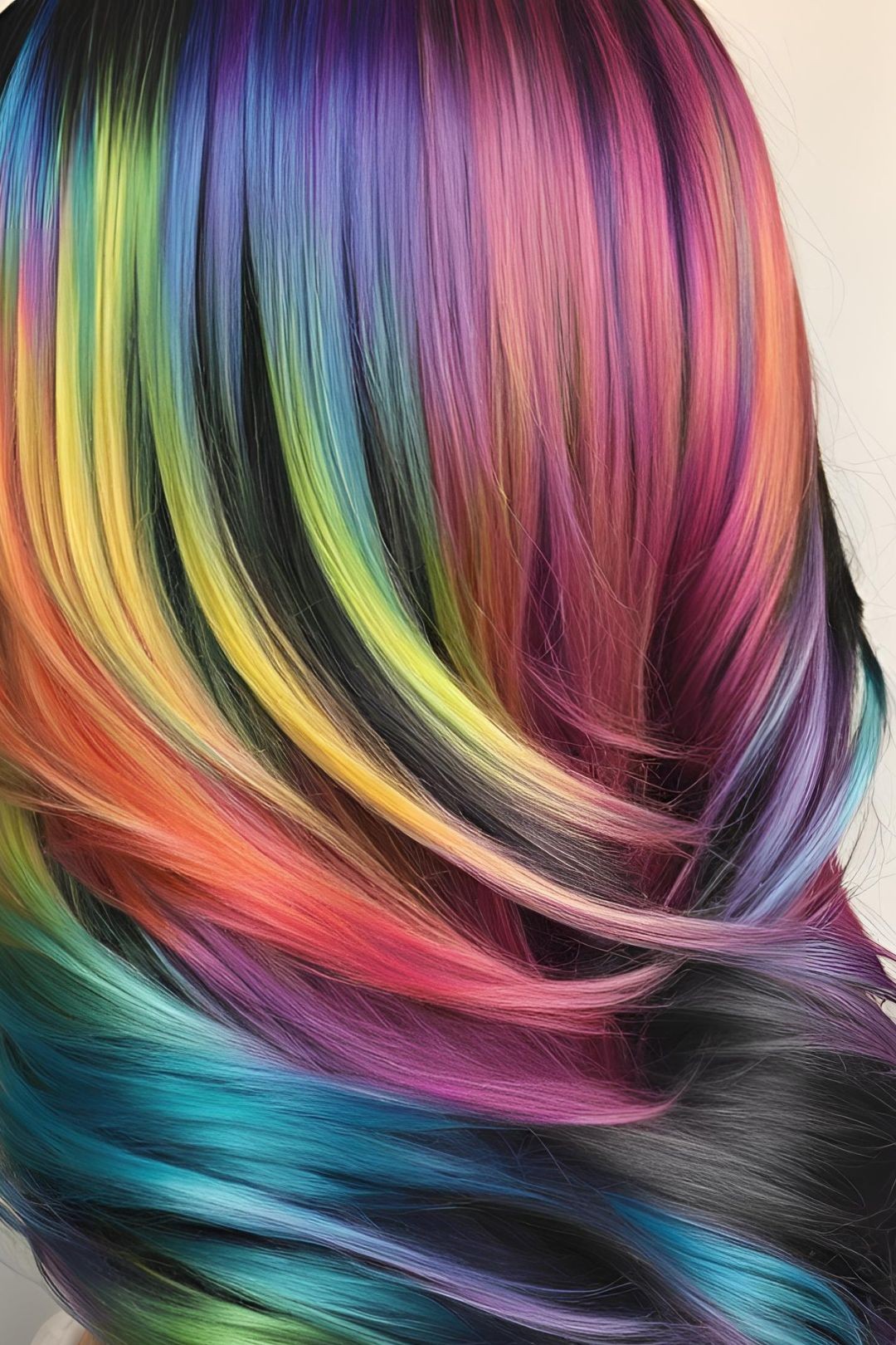 Rainbow Zebra Hair