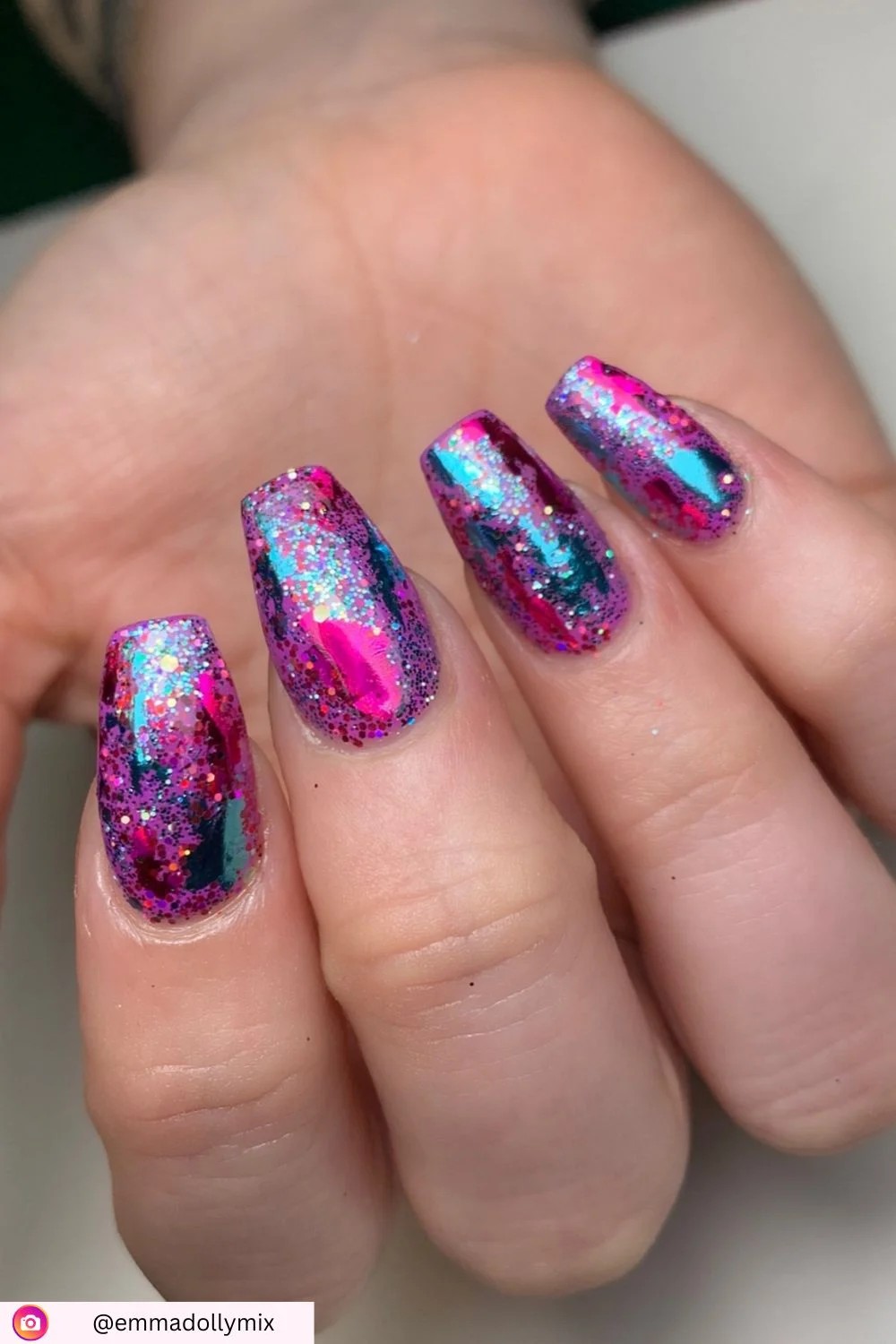 Vibrant Pink Shimmer