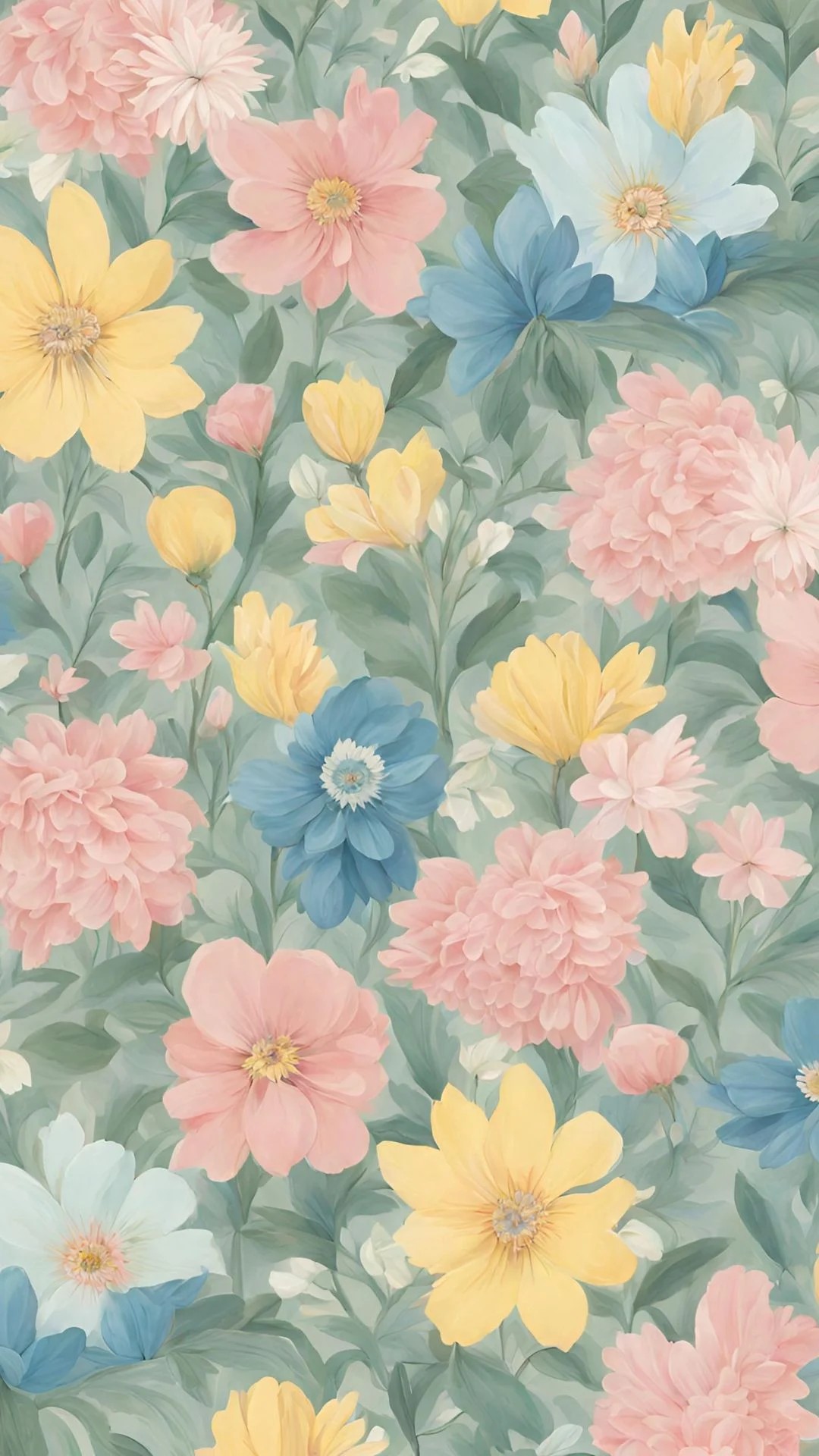 Flowers in Pastel Colors