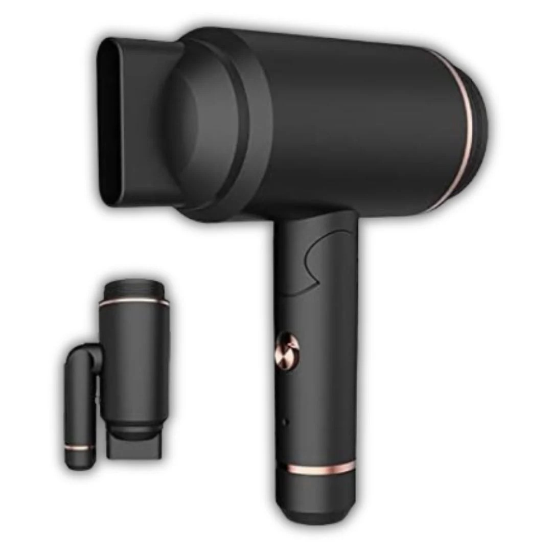 GRGE Foldable Battery-Powered Hair Dryer