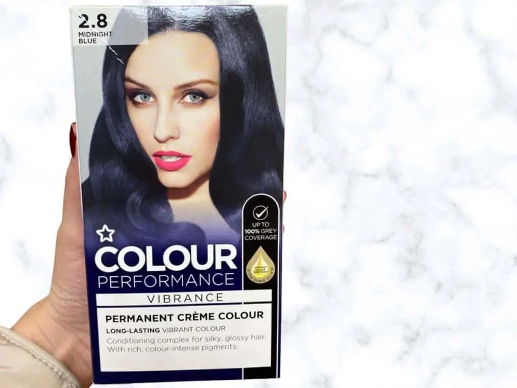 Superdrug Vibrance Permanent Hair Dye Midnight Blue 2.8