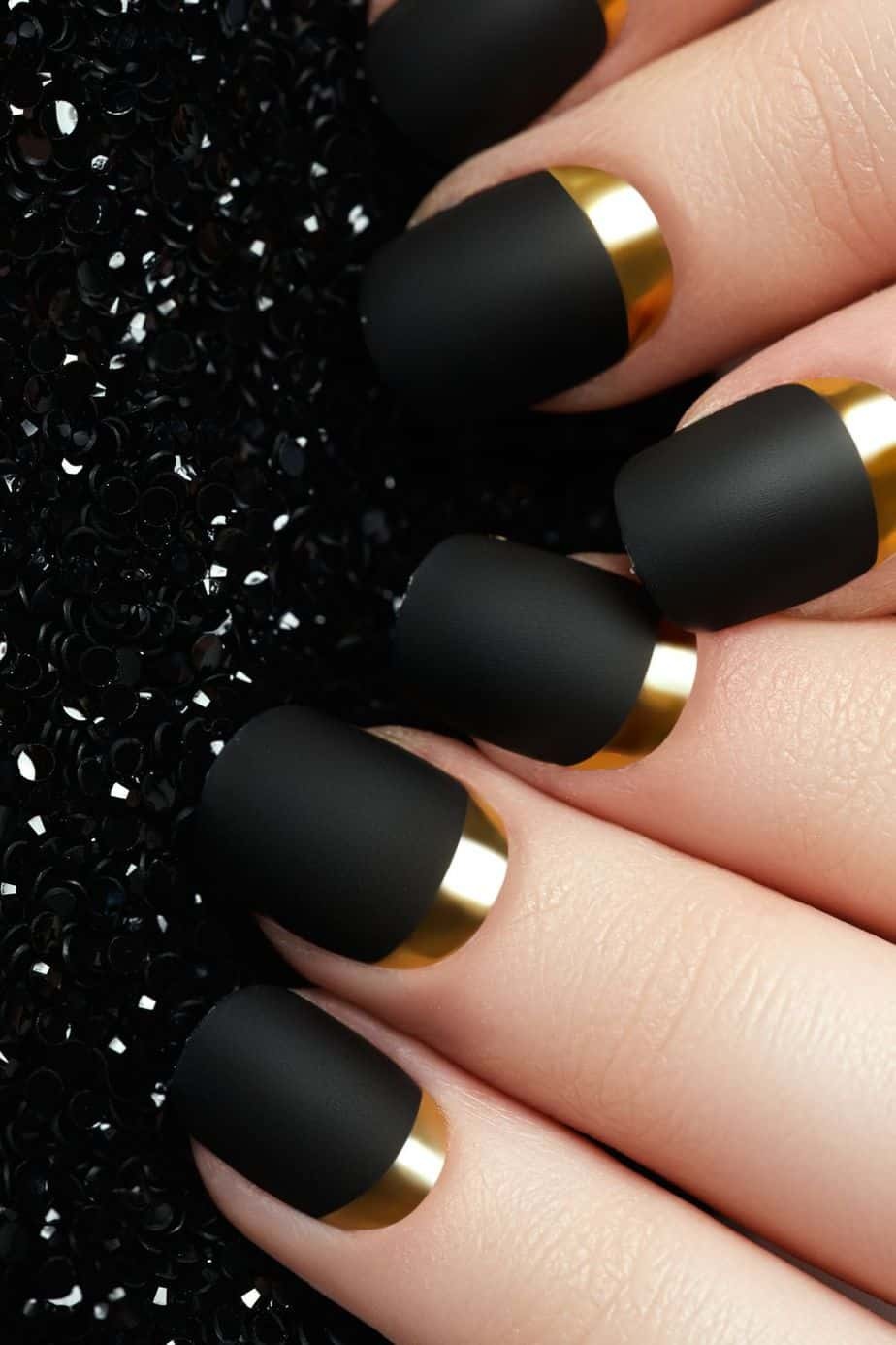 Matte Black Nails