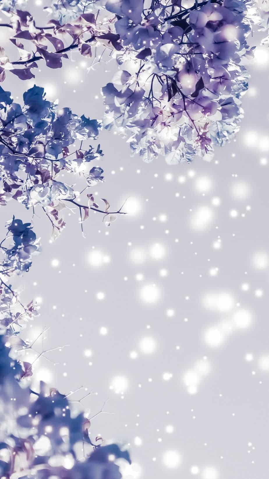 Cute Purple and White Wallpaper