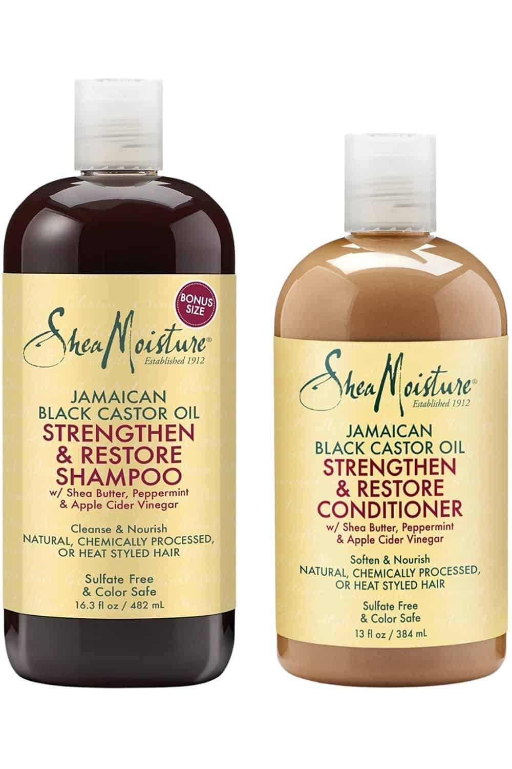 Shea Moisture – Jamaican Black Castor Oil Shampoo & Conditioner Set