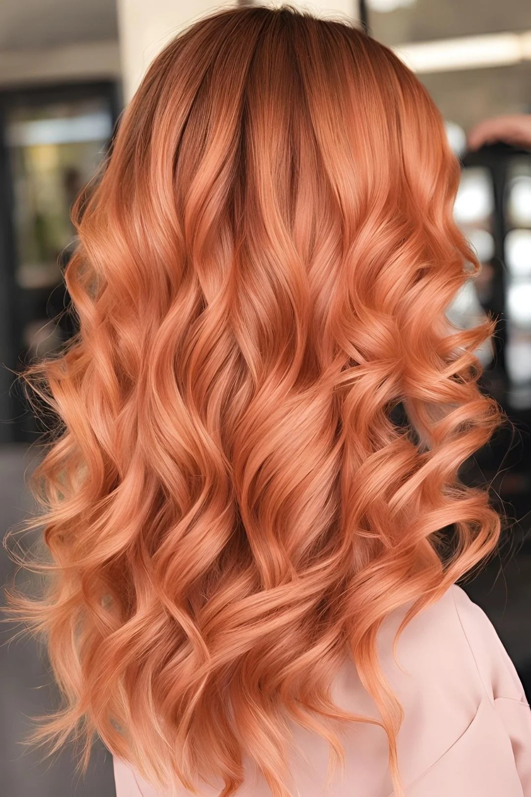 Sun-Kissed Peach Hair