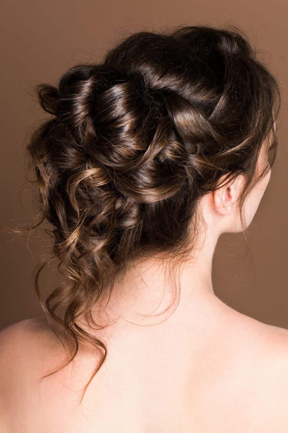 Updo with Light Curls