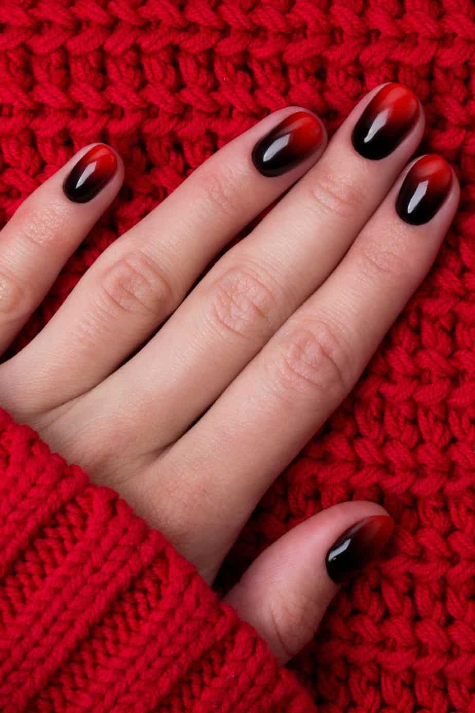 Black Ombre Nails