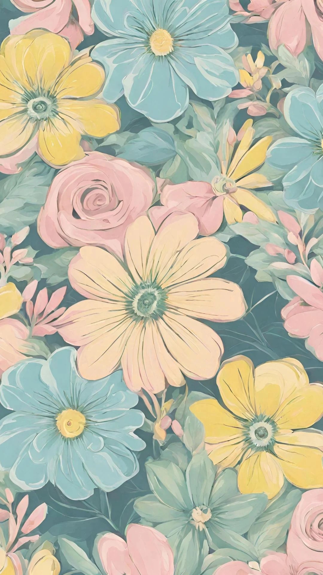 Flowers in Pastel Colors